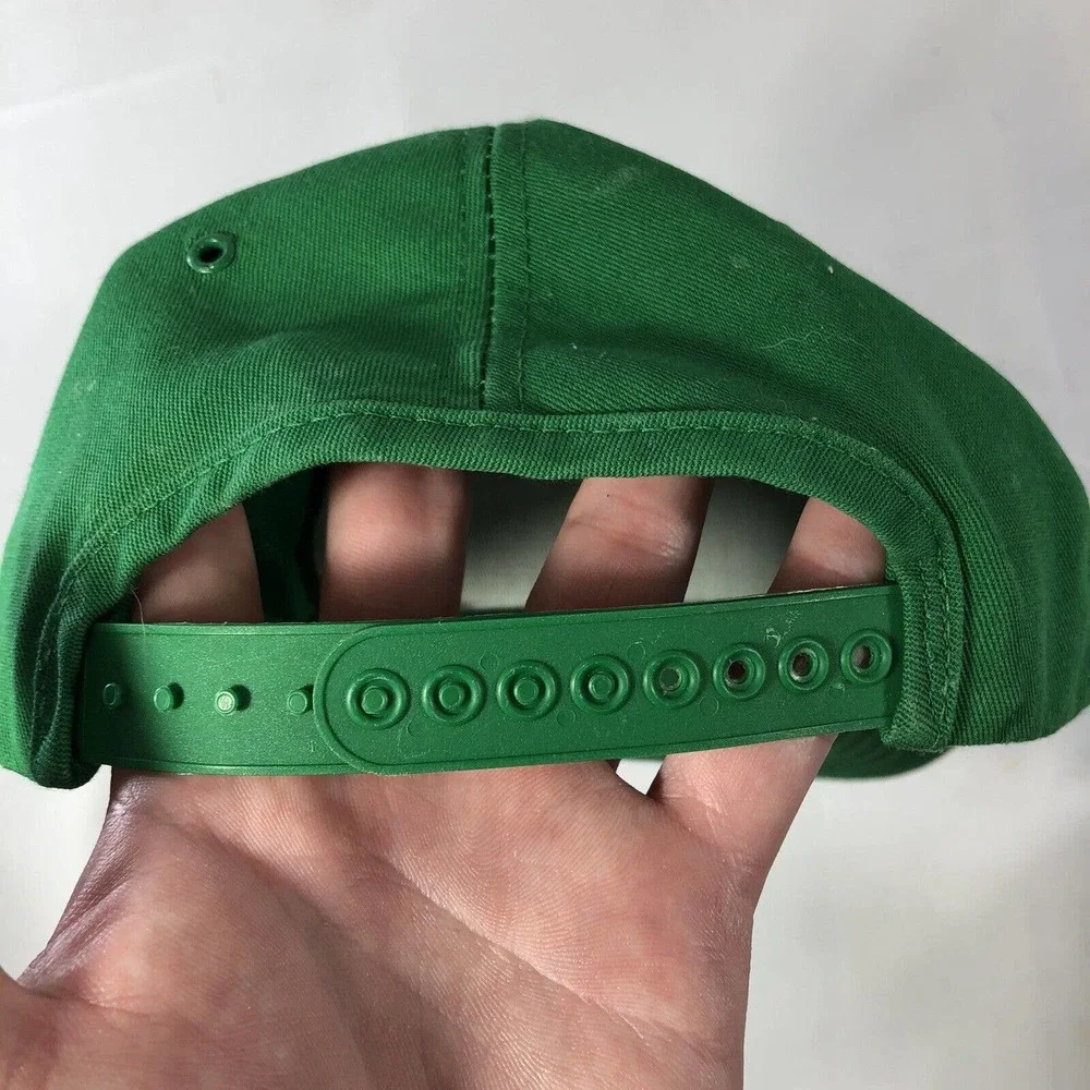 Vintage John Deere Hat Cap Adjustable Snapback Green Riechmann Bros USA Made